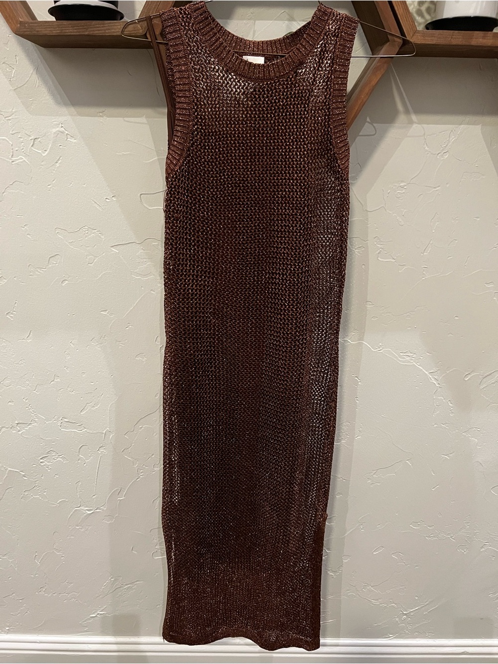 a new day Brown Sleeveless Knit Maxi Dress